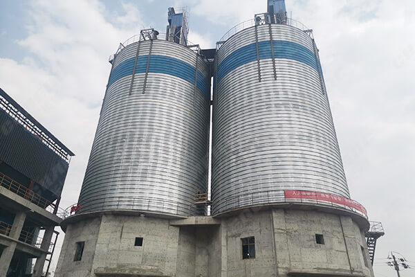 年產(chǎn)45萬(wàn)噸鋼渣微粉總包生產(chǎn)線成品倉(cāng)