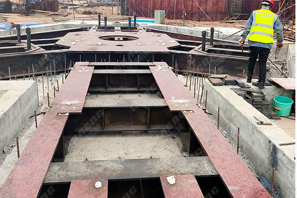 湖北年產(chǎn)60萬(wàn)噸鋼渣線(xiàn)項(xiàng)目安裝現(xiàn)場(chǎng)